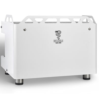 Bezzera MODA DE 2 Group Coffee Machine for cafe , white color, back view